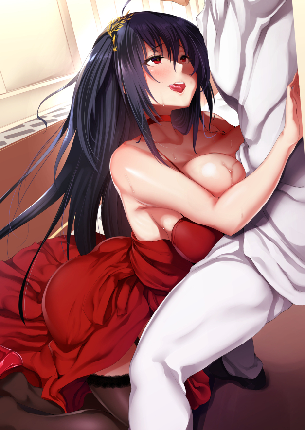 taihou and commander (azur lane) drawn by oohira_sunset