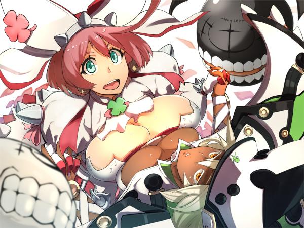 ramlethal valentine, elphelt valentine, and lucifero (guilty gear and 1 more) drawn by nuezou