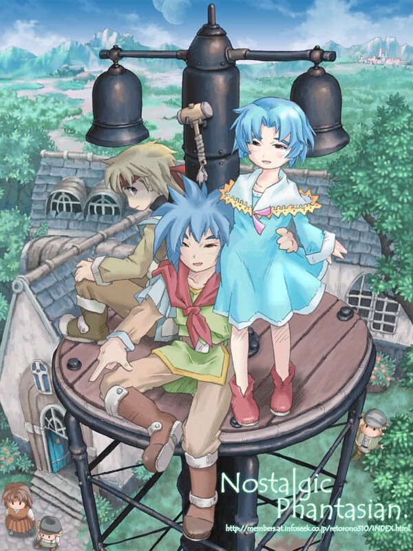 cress albane, chester burklight, and ami burklight (tales of and 1 more) drawn by inagaki_yoshiaki