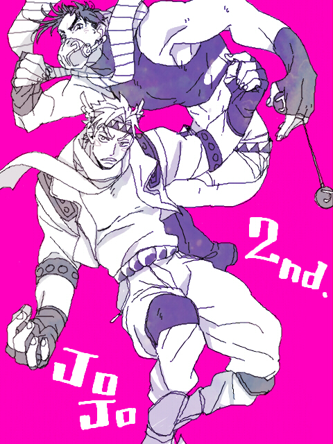 joseph joestar and caesar anthonio zeppeli (jojo no kimyou na bouken and 1 more) drawn by usagi_(1988)