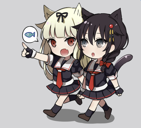 shigure, yuudachi, shigure kai ni, and yuudachi kai ni (kantai collection) drawn by oniku_(oishii_oniku)