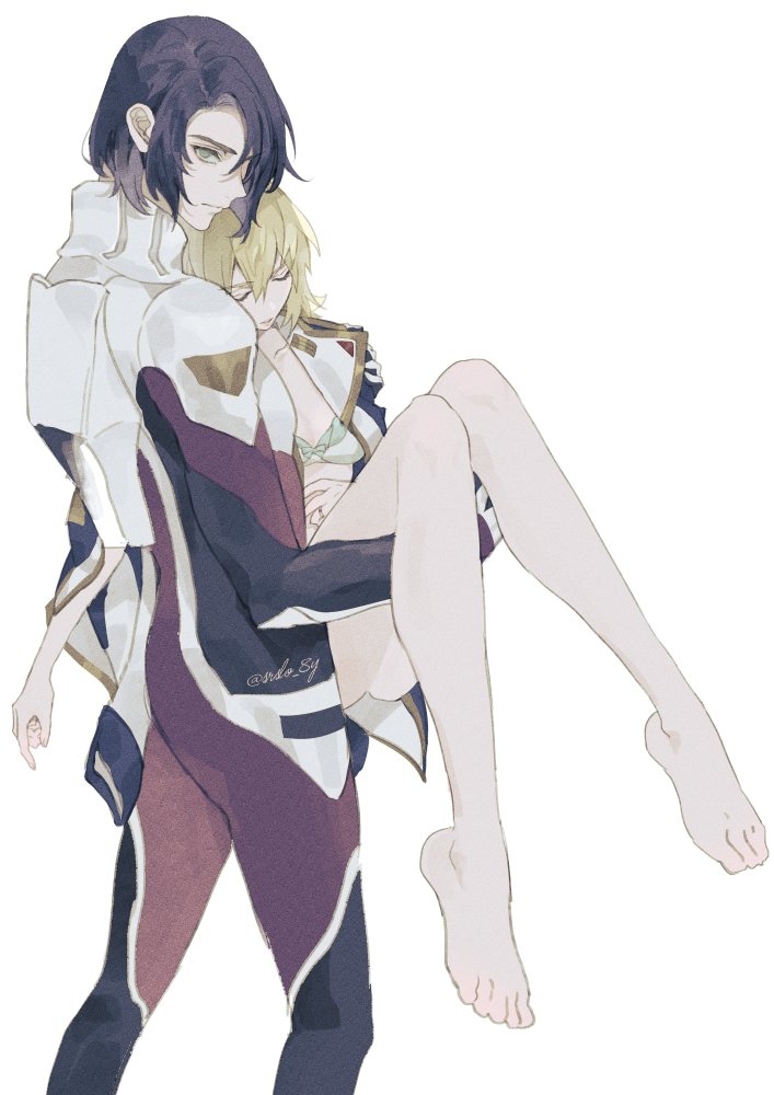 cagalli yula athha and athrun zala (gundam and 3 more) drawn by srslo_8y