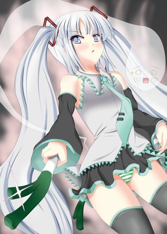 hatsune miku and konpaku youmu (touhou and 1 more) drawn by lilybell