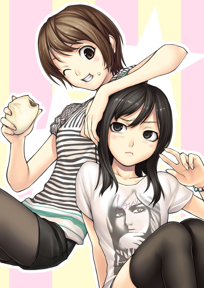 hikasa youko and nakamura eriko (real life) drawn by tanaka_shoutarou