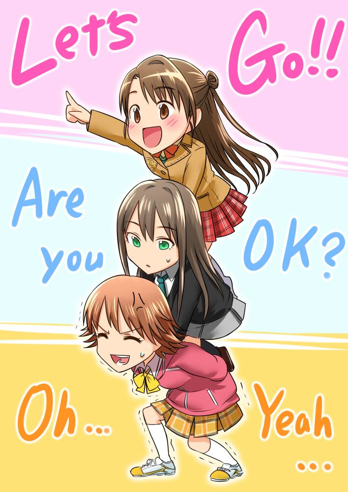 shibuya rin, shimamura uzuki, and honda mio (idolmaster and 1 more) drawn by shigyo