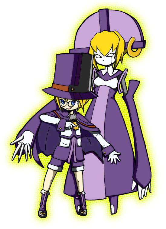 carl clover and nirvana (blazblue) drawn by kimidori_(gycw)