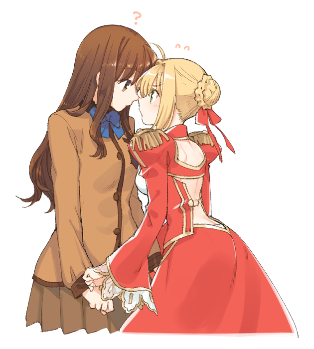 nero claudius and kishinami hakuno (fate and 1 more) drawn by nakatani_nio