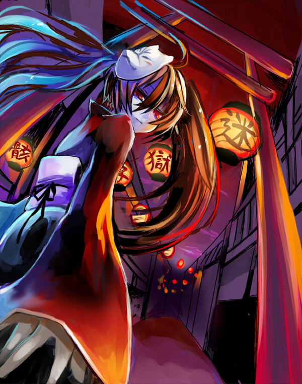 hatsune miku (vocaloid and 1 more) drawn by kudan