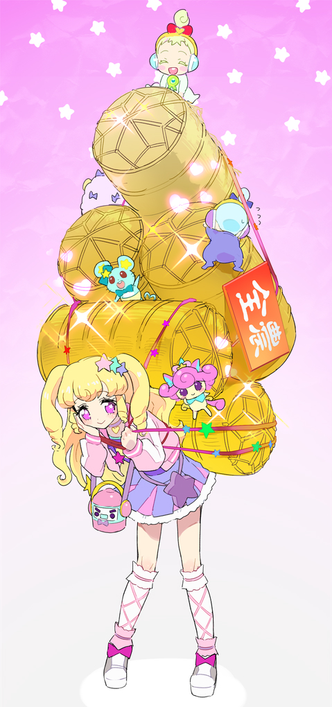 yumekawa yui, janis, jewlie, punicorn, chuppe, and 2 more (pretty series and 2 more) drawn by moudoku_(decopon3rd)