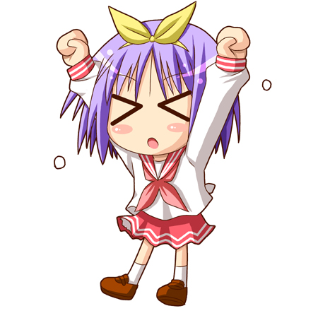 hiiragi tsukasa (lucky star) drawn by minami_(colorful_palette)
