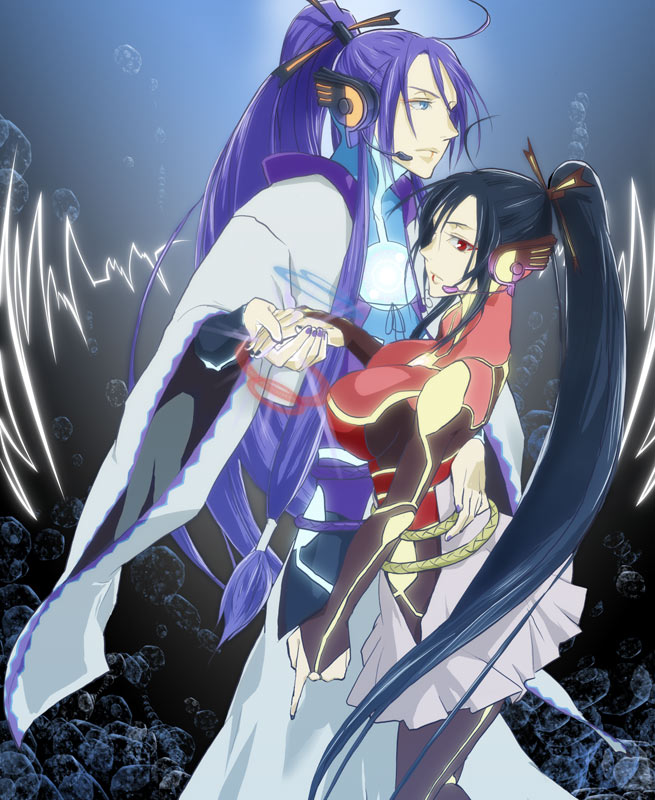 kamui gakupo and gakuko (vocaloid) drawn by kusuki_asato