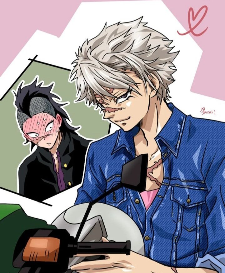 shinazugawa sanemi and shinazugawa genya (kimetsu no yaiba) drawn by paseri_(l7dgtxtsnlmfwlb)