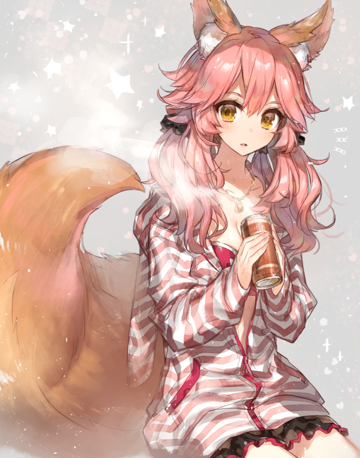 tamamo and tamamo no mae (fate and 2 more) drawn by chocoan