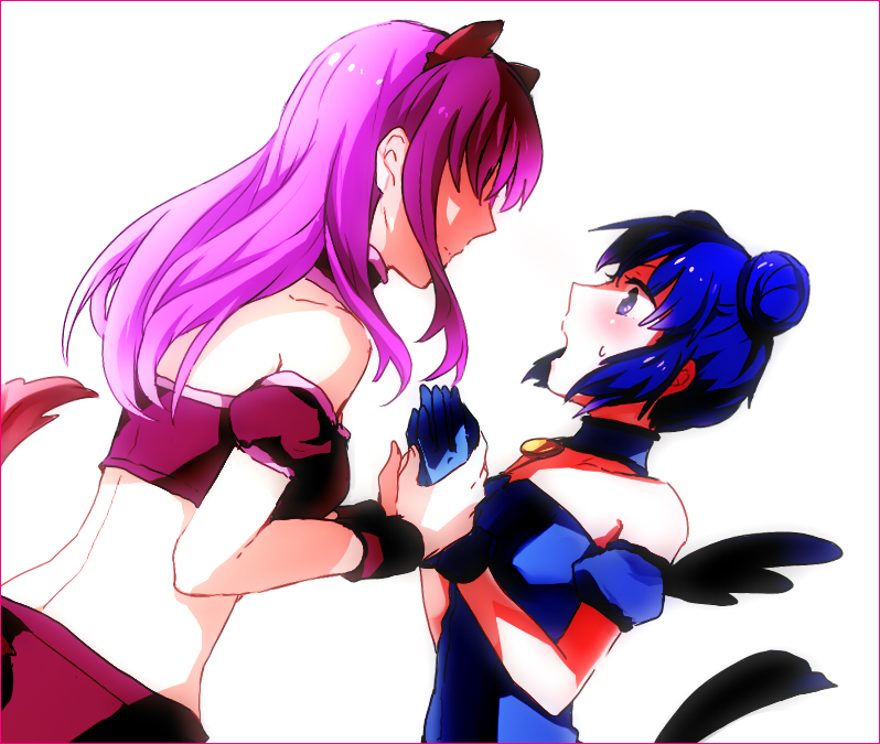 aizawa mint, fujiwara zakuro, mew mint, and mew zakuro (tokyo mew mew) drawn by mizuno_(iori-amu)