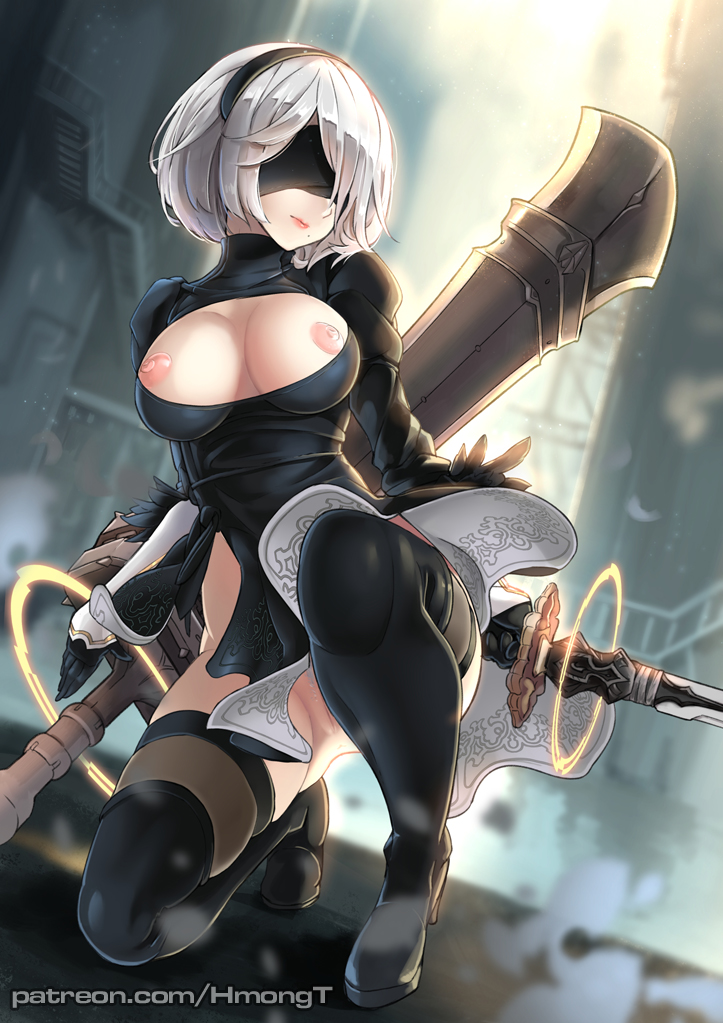 2b (nier and 1 more) drawn by hm_(hmongt)