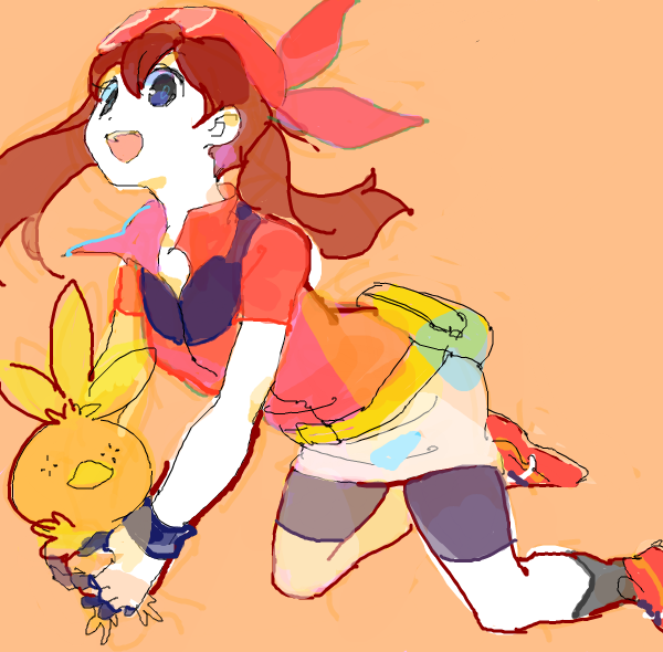 may and torchic (pokemon and 1 more) drawn by emunise