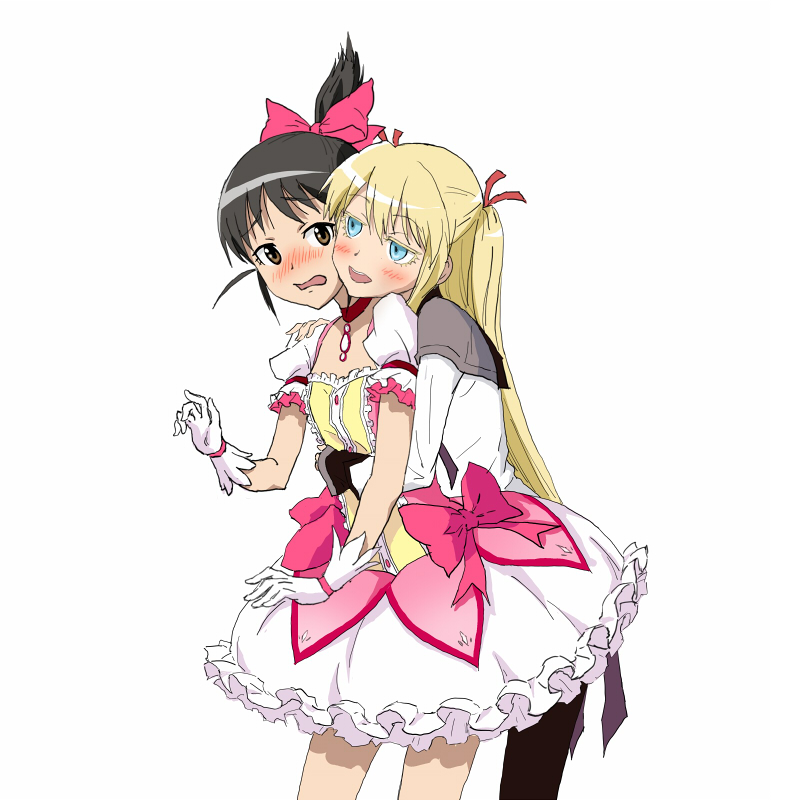 akemi homura, kaname madoka, ogiue chika, and susanna hopkins (mahou shoujo madoka magica and 1 more) drawn by sanadafelix