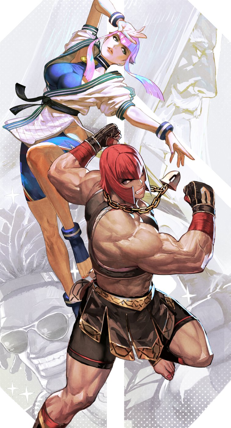 manon legrand, marisa, jp, and dee jay (street fighter and 1 more) drawn by okojo