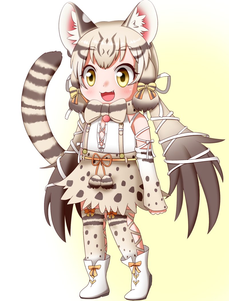 geoffroy's cat (kemono friends and 1 more) drawn by sesamecat1