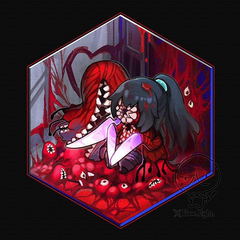 yi sang, hong lu, and wayward passenger (project moon and 1 more) drawn by flaw_eight