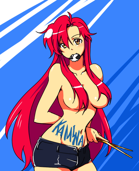 yoko littner (tengen toppa gurren lagann) drawn by rikko_(peso)