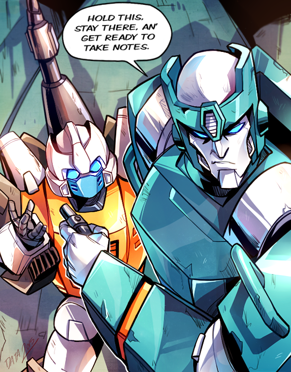 kup and guzzle (transformers and 1 more) drawn by dataglitch