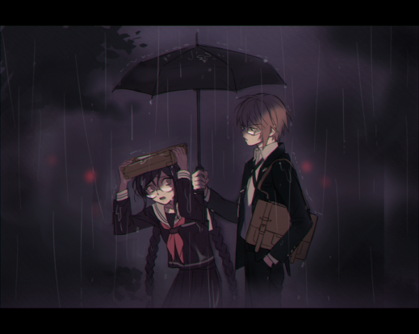 fukawa toko and togami byakuya (danganronpa and 1 more) drawn by dg_xhs