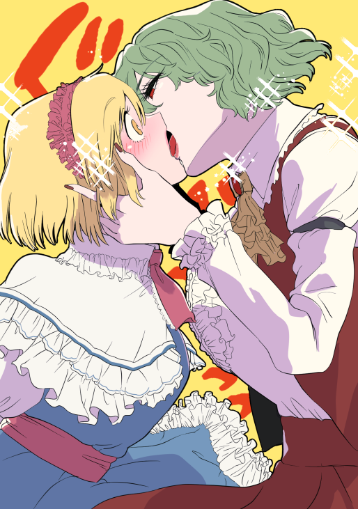 alice margatroid and kazami yuuka (touhou) drawn by akutsu_(demodori)