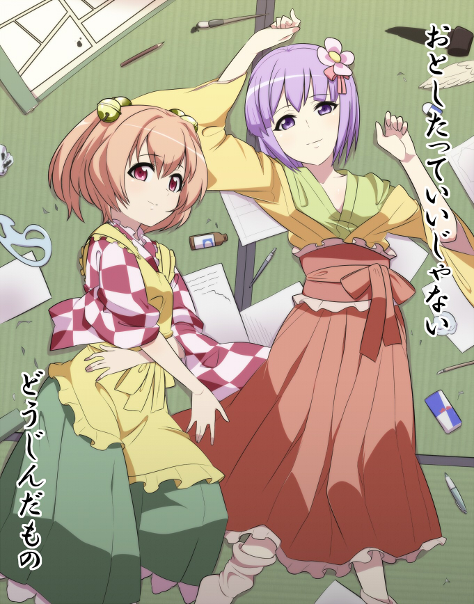 hieda no akyuu and motoori kosuzu (touhou and 1 more) drawn by jeno