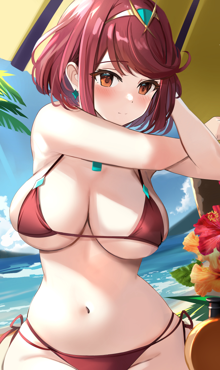 pyra (xenoblade chronicles and 1 more) drawn by tomas_(kaosu22)
