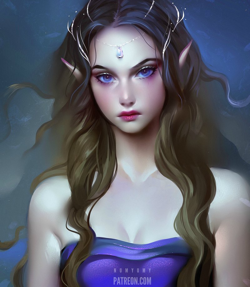 arwen (tolkien's legendarium and 1 more) drawn by numyumy