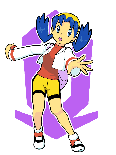 kris (pokemon and 1 more) drawn by mican_sky