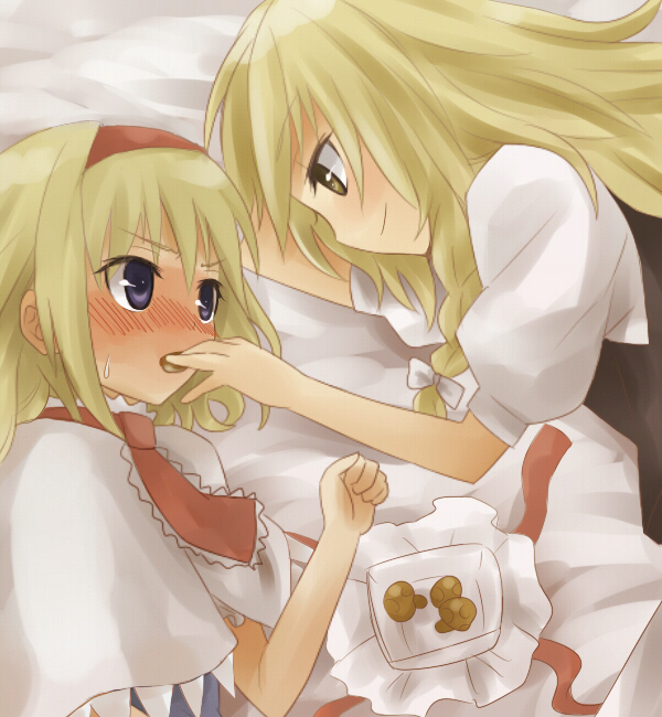 kirisame marisa and alice margatroid (touhou) drawn by kiji_(manekinuko-tei)