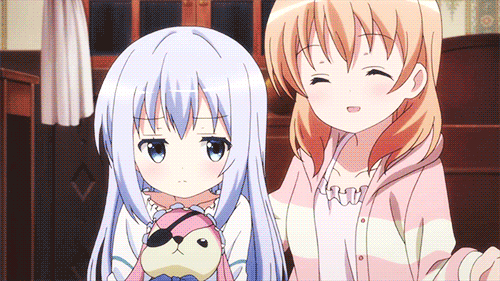 kafuu chino and hoto cocoa (gochuumon wa usagi desu ka?)