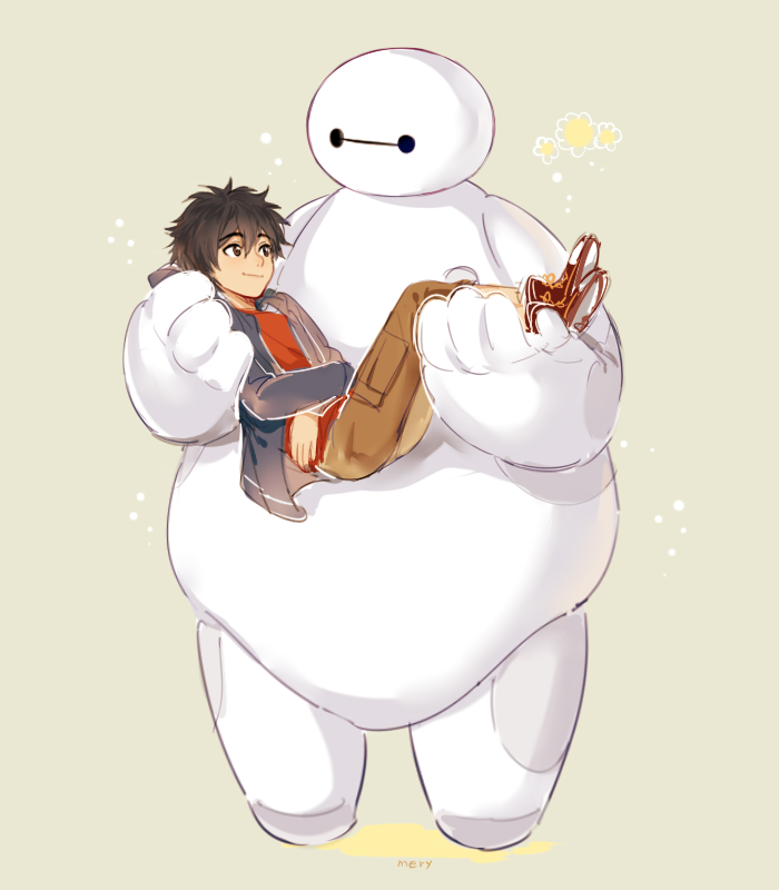 baymax and hiro hamada (big hero 6) drawn by mery_(yangmalgage)