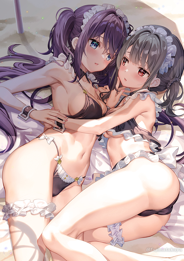 blueberry and raspberry (original) drawn by fujima_takuya