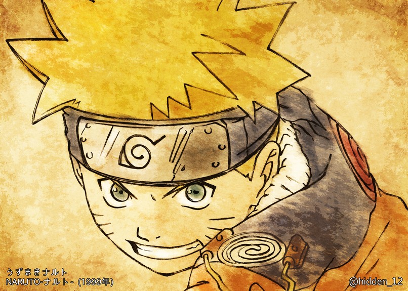 uzumaki naruto (naruto) drawn by hidden_12