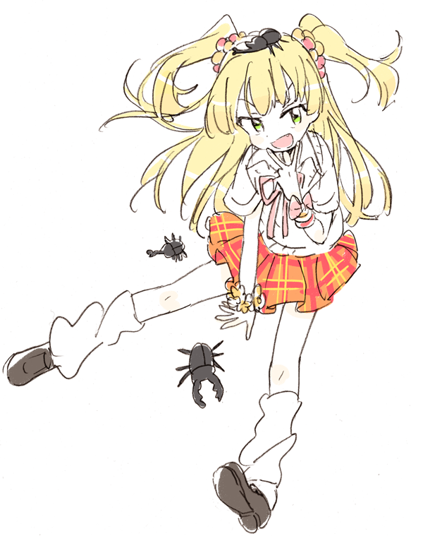 jougasaki rika (idolmaster and 1 more) drawn by mokeo