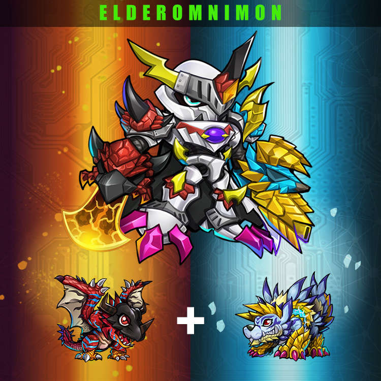 omegamon, reusgreymon, and zinogarurumon (digimon and 1 more) drawn by appleapie_art