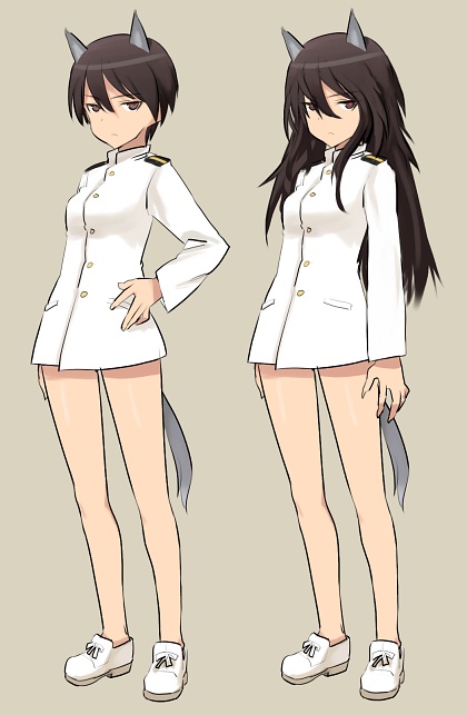wakamoto tetsuko (world witches series and 1 more) drawn by shimada_fumikane