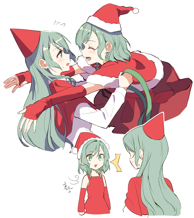 hikawa sayo and hikawa hina (bang dream!) drawn by akni