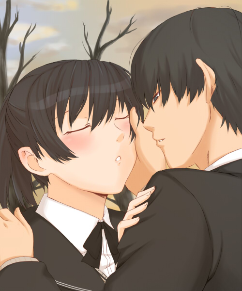 tsukahara hibiki and tachibana jun'ichi (amagami) drawn by toki_(tokihakashi)