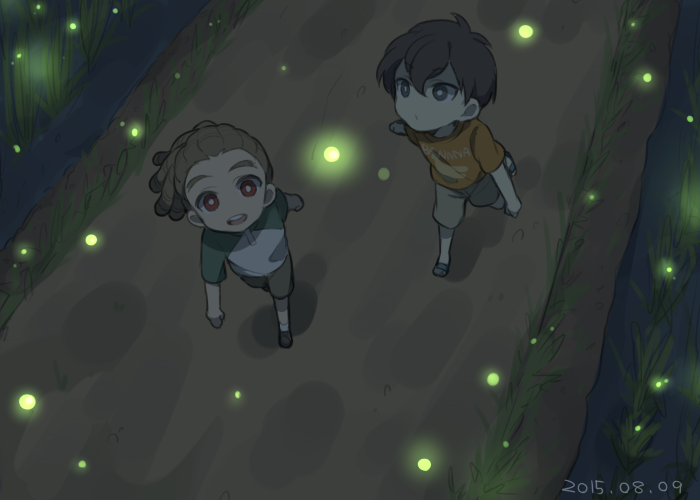 kidou yuuto and fudou akio (inazuma eleven) drawn by saku_anna