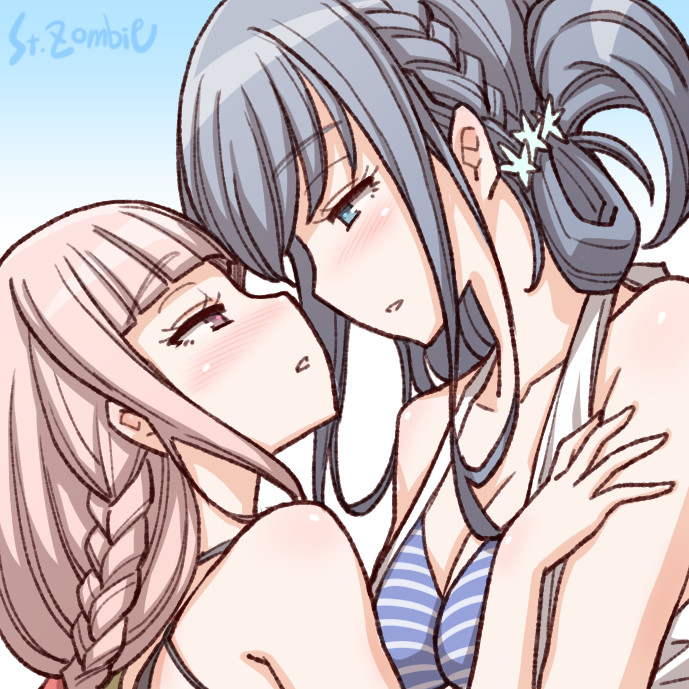 tamaki iroha and nanami yachiyo (mahou shoujo madoka magica and 1 more) drawn by studiozombie