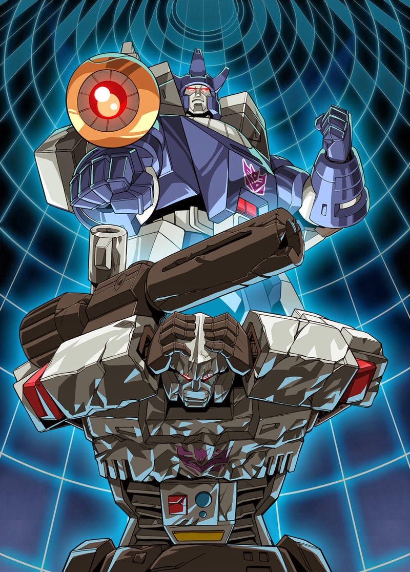 megatron and galvatron (transformers and 1 more) drawn by makoto_ono