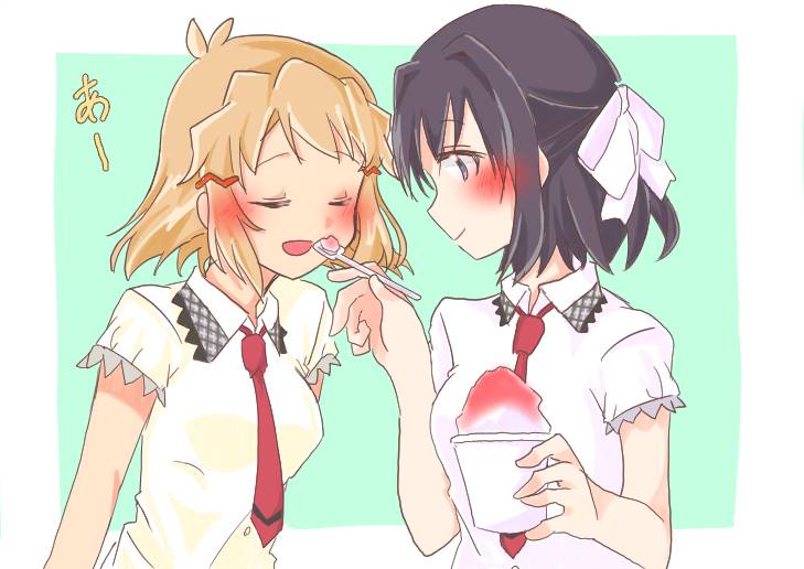 tachibana hibiki and kohinata miku (senki zesshou symphogear) drawn by user_crmz8743