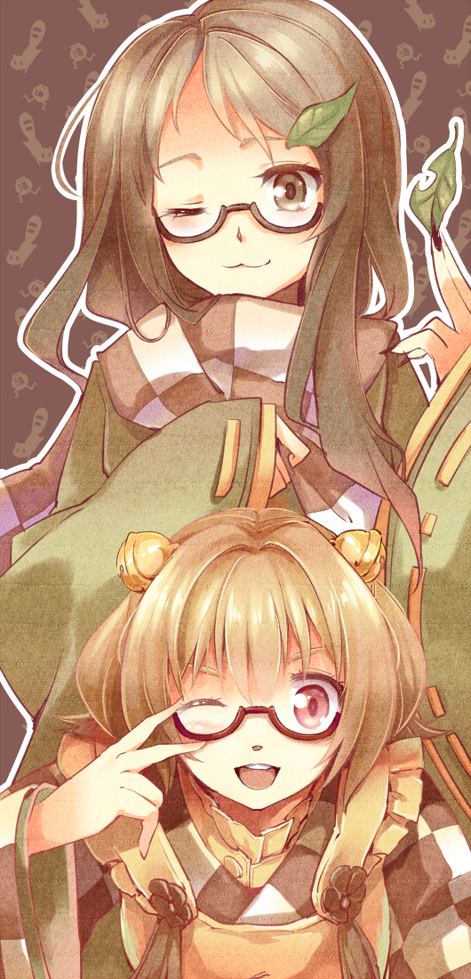 futatsuiwa mamizou and motoori kosuzu (touhou) drawn by yetworldview_kaze