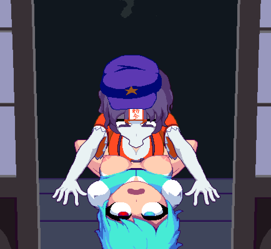tatara kogasa and miyako yoshika (touhou) drawn by yado_taityou