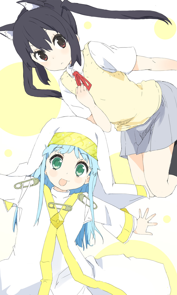 nakano azusa and index (k-on! and 1 more) drawn by nasuna