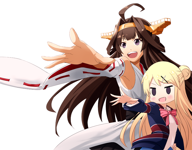 kongou, kujou karen, and touyama nao (kantai collection and 1 more) drawn by imopotato